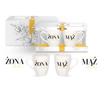 Zestaw 2 kubków You&Me - Żona idealna/Mąż idealny